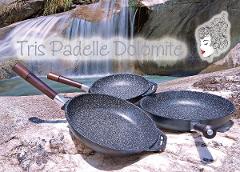 Batteria Padelle in pietra lavica - 7 pezzi MariLu Dolomite