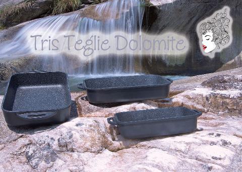 Tris Teglie in pietra lavica - 4 pezzi MariLu Dolomite - Palermo