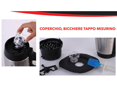 Ricambi Robot da cucina - Coperchio / Tappo Misurino Thermo Max Chef Nickel Free