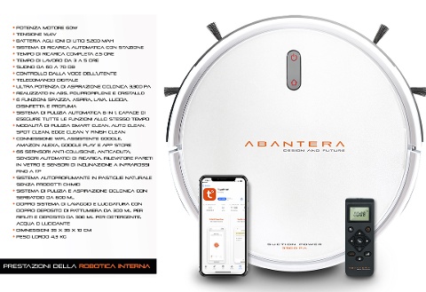 Robot Aspirapolvere Digitale Abantera Intelligenza Artificiale