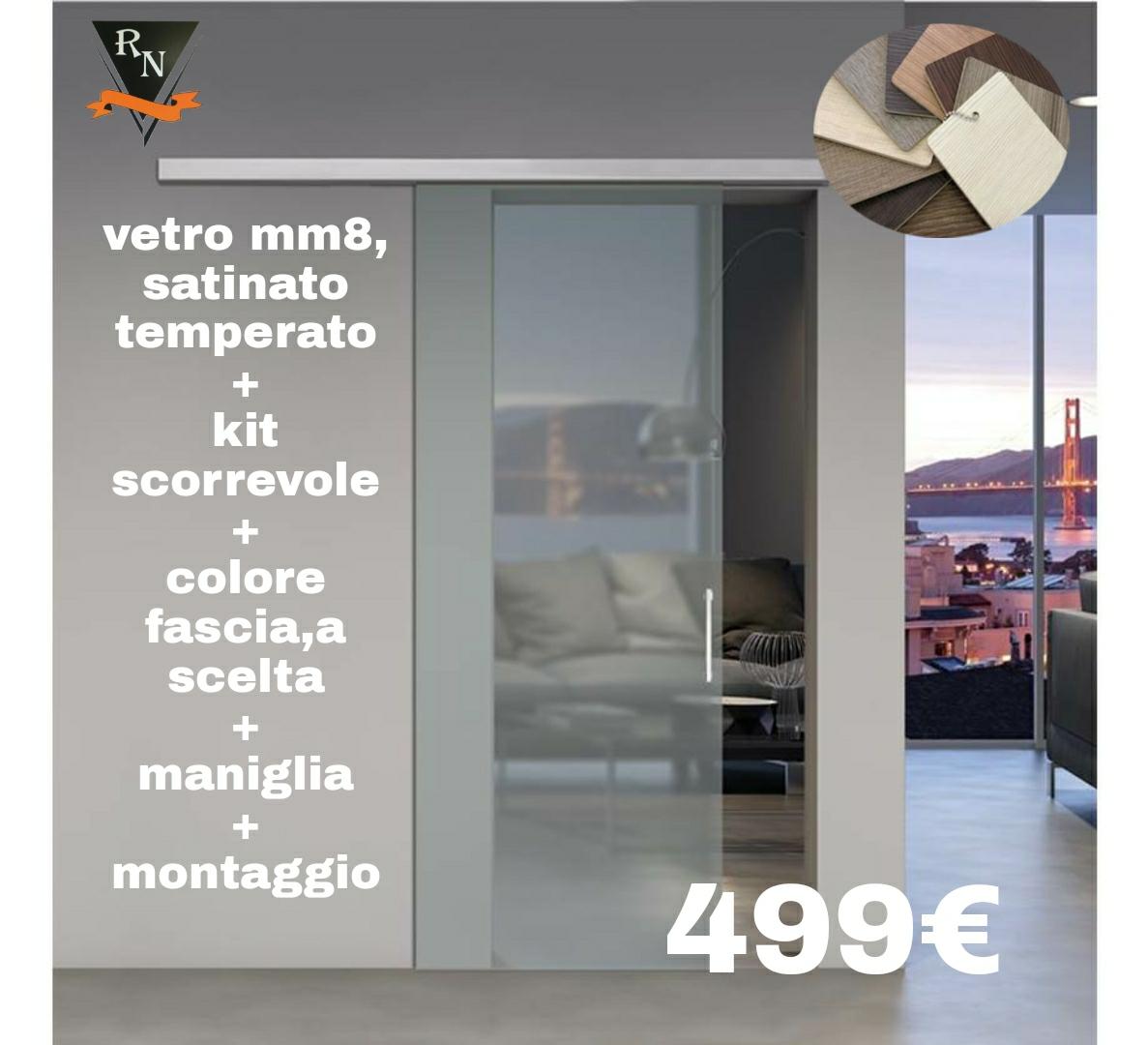 Porta Scorrevole / In Vetro/ Vetreria Raneri - Camporeale (Palermo)