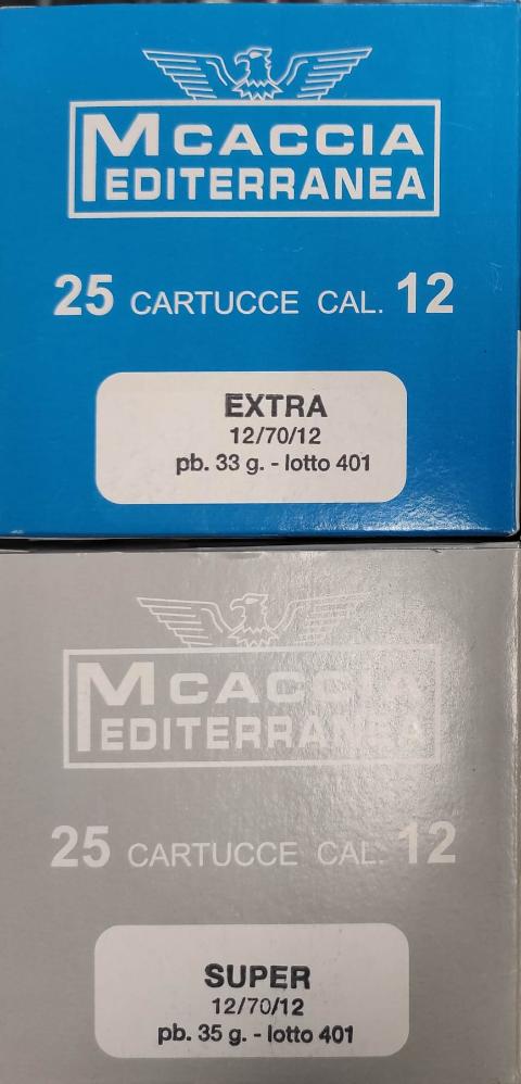 Extra  e Super Mediterranea Caccia contenitore e borra sughero - Acireale (Catania)