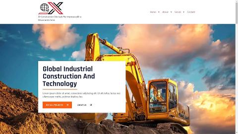 Xi-Construction Sito Web per imprese Edili e Mov. Terr