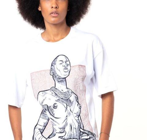 T-shirt African Woman Dolly Noire