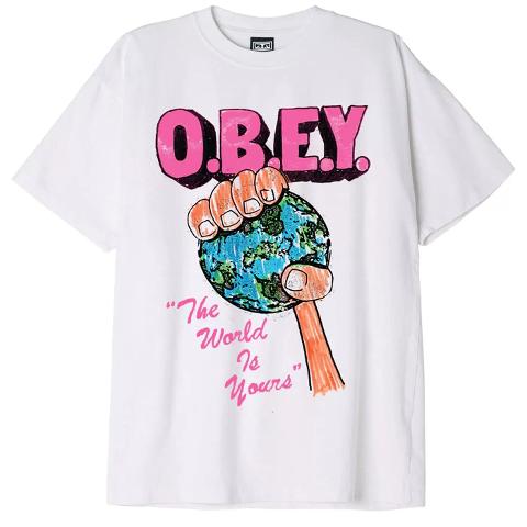 THE WORLD IS YOURS HEAVYWEIGHT T-SHIRT Obey