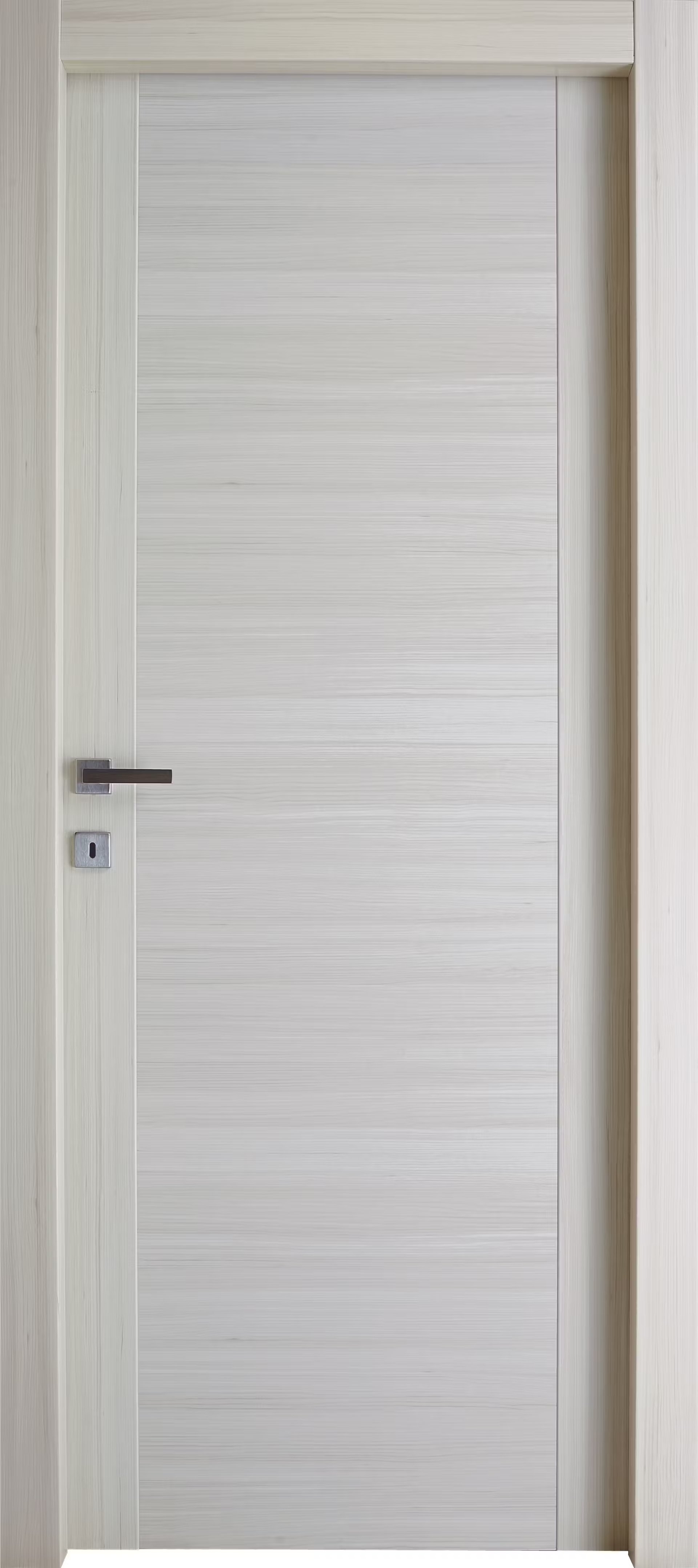 Porta da interno con telaio chiaro in legno di Pioppo Diana