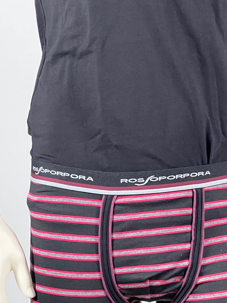 completo intimo uomo rossoporpora maglia /boxer