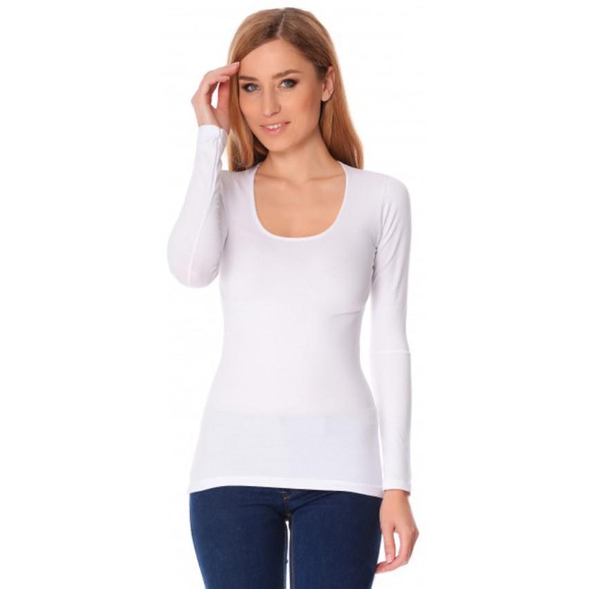maglia donna cotone bielastico jadea scollo lollo