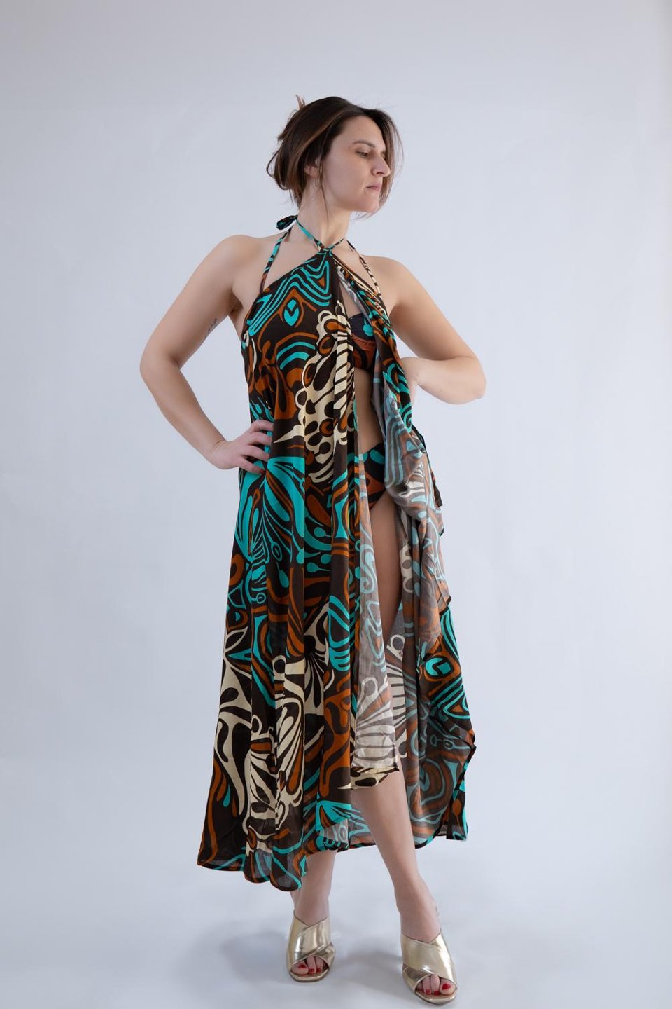 gonna lunga /abito missbikini pareo vestito