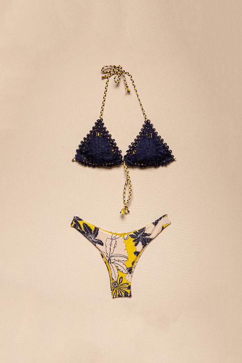 bikini triangolo in pizzo e tanga twinset triangolo coppa