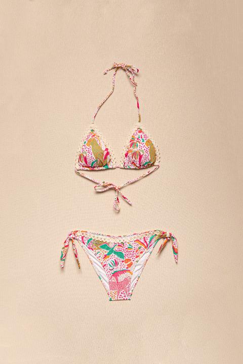 bikini triangolo e tanga poissondamour triangolo coppa e tanga laccetto