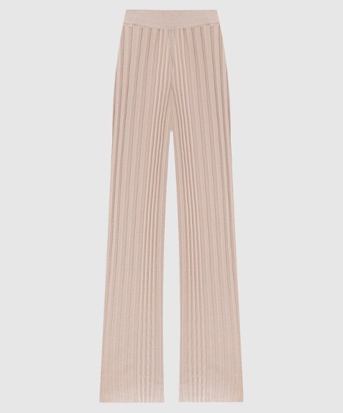 Pantaloni in maglia plissé Twinset Palazzo
