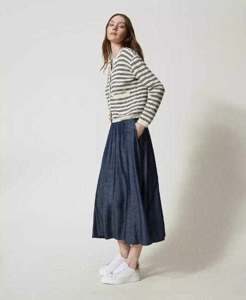 GONNA LOUNGUETTE IN CHAMBRAY twinset GONNA LOUNGUETTE