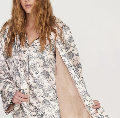 vestaglia doppiata donna double flace Noidinotte fiori raso e coral