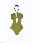 costume intero  laccetti dettagli oro cruise miss bikini intero