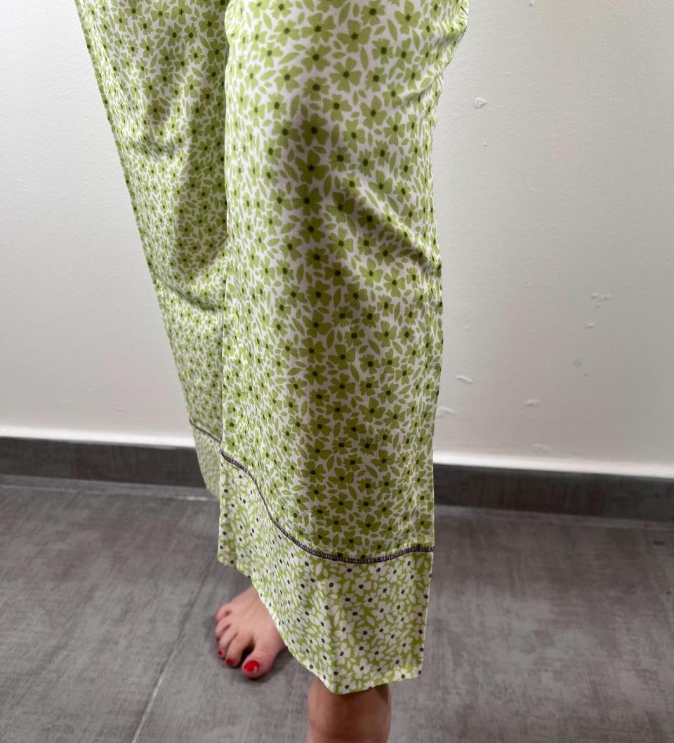 pigiama donna estivo pepita manica corta pantalone lungo100% viscosa