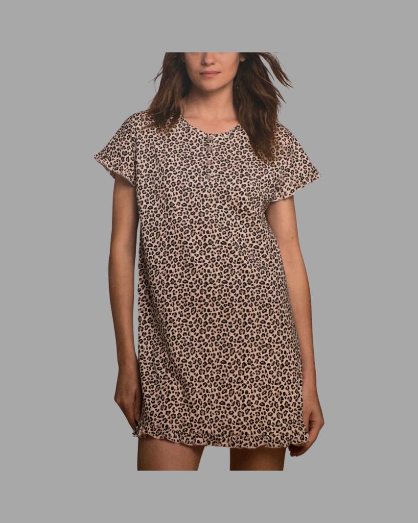 camicia da notte noidinotte manica corta cotone