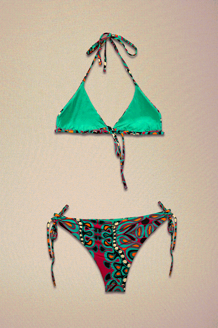 bikini triangolo a spirale miss bikini triangolo coppa spirale strass