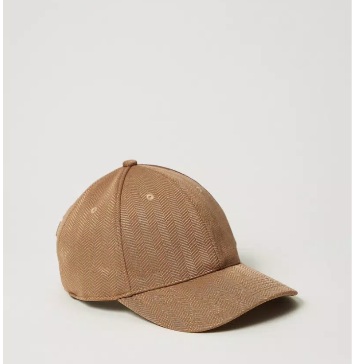 cappello donna baseball CARAMEL twinset con visiera