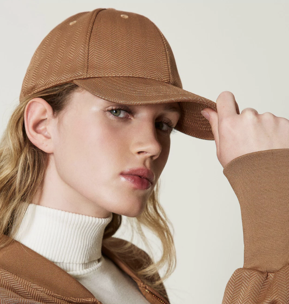 cappello donna baseball CARAMEL twinset con visiera