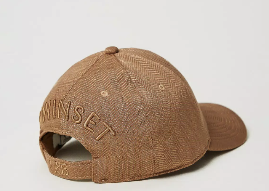 cappello donna baseball CARAMEL twinset con visiera