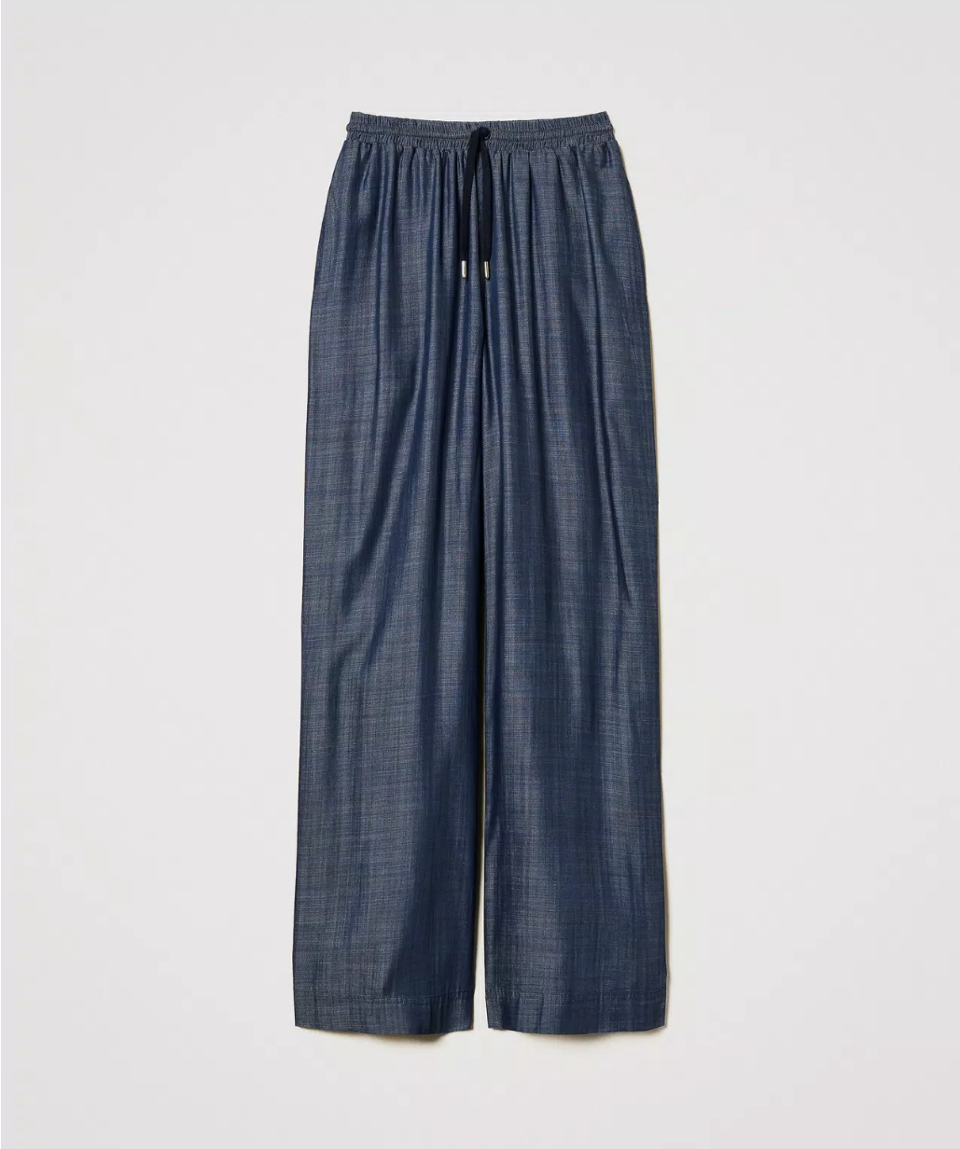 PANTALONI PALAZZO CON LACCETTO twinset PANTALONE PALAZZO