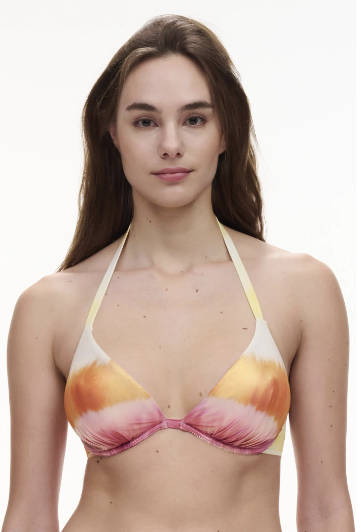 bikini e tanga chantelle reggiseno scollatura profonda e tanga