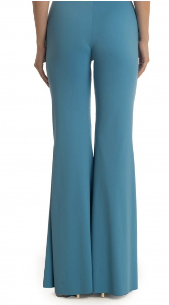 Pantalone in morbida lycra tinta unita. poissondamour a zampa