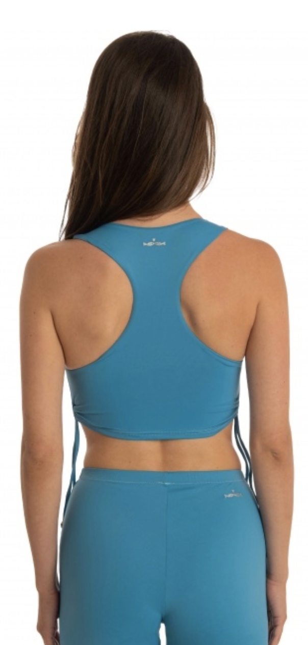 top canotta tinta unita con culisse laterali poissondamour TOP MAGLIA