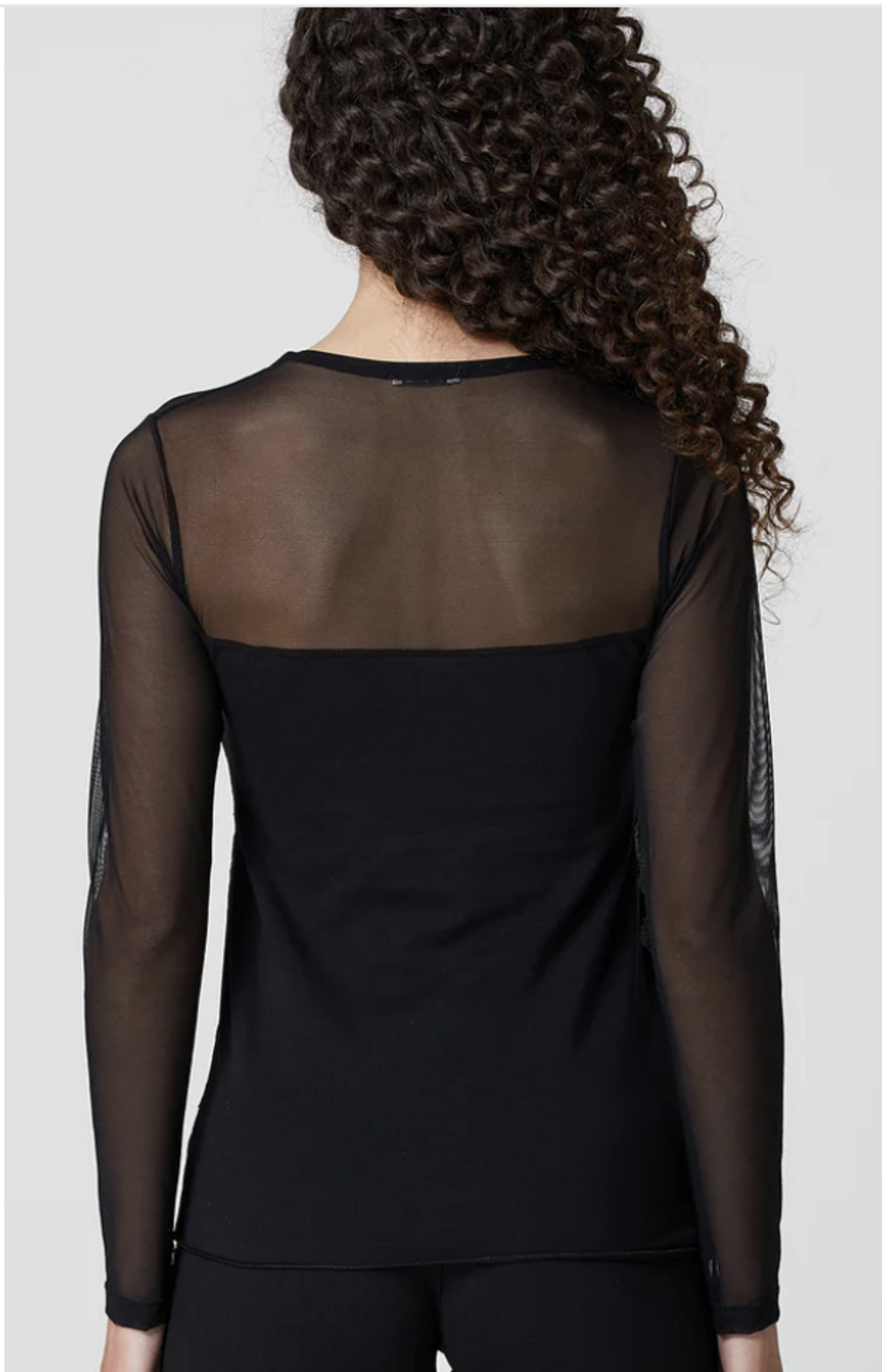 maglia in velluto manica lunga  tulle jadea 4823