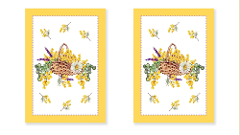 coppia di strofinacci mae mimosa