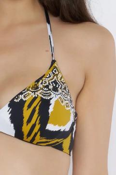 bikini con ferretto e applicazioni miss bikini triangolo coppa stecca e slip