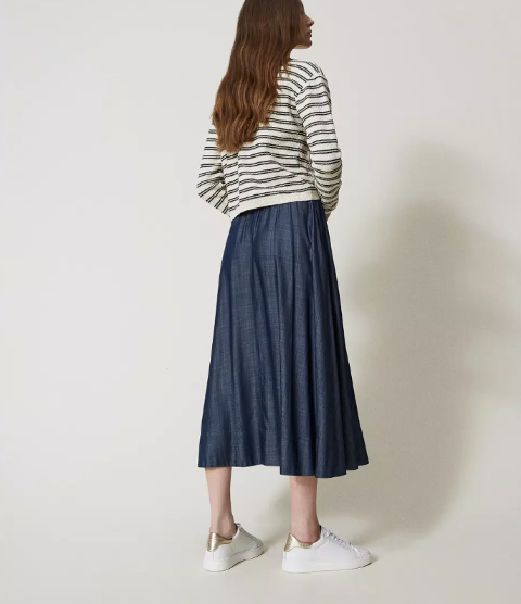 GONNA LOUNGUETTE IN CHAMBRAY twinset GONNA LOUNGUETTE