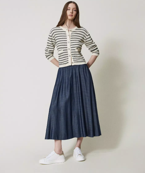 GONNA LOUNGUETTE IN CHAMBRAY twinset GONNA LOUNGUETTE