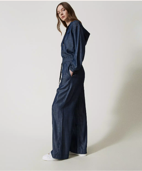 PANTALONI PALAZZO CON LACCETTO twinset PANTALONE PALAZZO