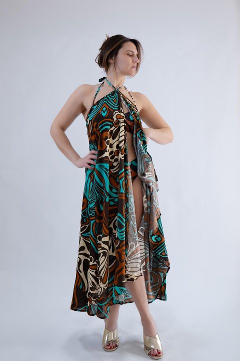 gonna lunga /abito missbikini pareo vestito