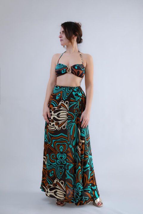 gonna lunga /abito missbikini pareo vestito