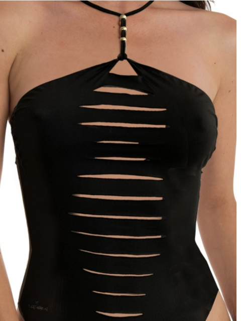 COSTUME INTERO DA BAGNO CON TAGLIO LASER CUT-CUT POISSON DAMOUR costume intero