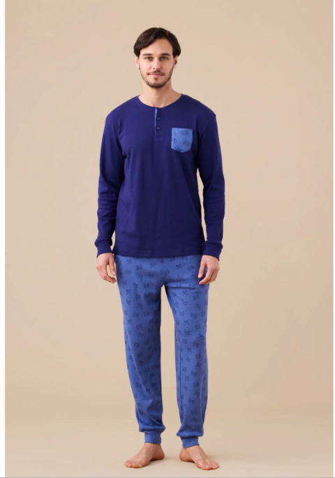 Pigiama uomo caldo cotone game Noidinotte pigiama uomo caldo cotone manica lunga pantalone lungo