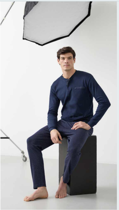 Pigiama uomo enrico coveri in caldo cotone enrico coveri pigiama uomo caldo cotone manica lunga pantalone lungo