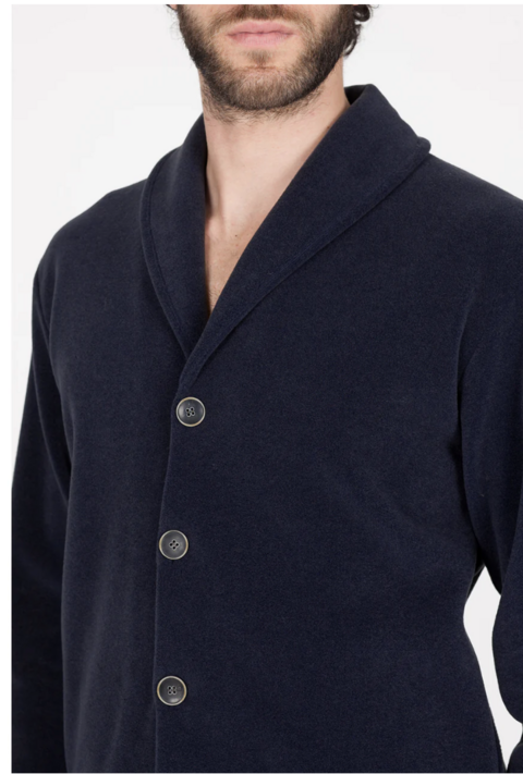 cardigan uomo in viscosa di pile luxor abbottonato julipet abbottonato