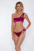 bikini gloss con fascia monospalla miss bikini bikini velluto