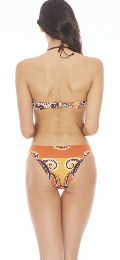 costume intero  laccetti dettagli oro cruise miss bikini intero