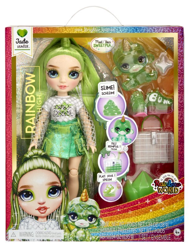 Classic Rainbow Fashion Doll- Jade (green) MGAE Enternaiment, Inc (LOL & NA NA NA)