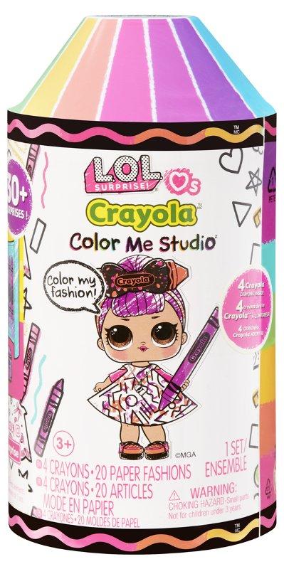 LOL Surprise Loves CRAYOLA Color Me Studio Asst in PDQ MGAE Enternaiment, Inc (LOL & NA NA NA)