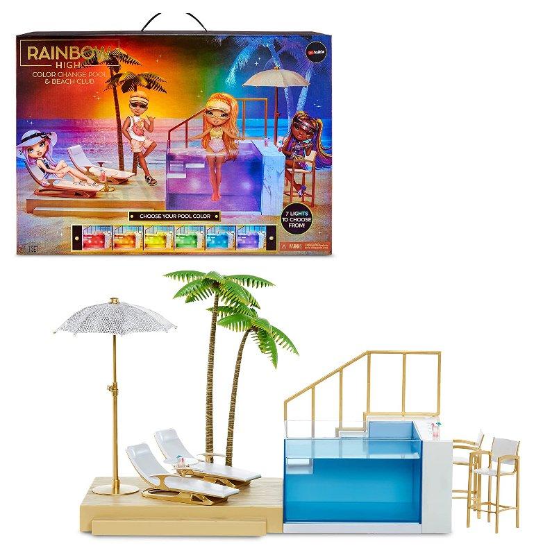 Rainbow High Color Change Pool & Beach Club Playset MGAE Enternaiment, Inc (LOL & NA NA NA)