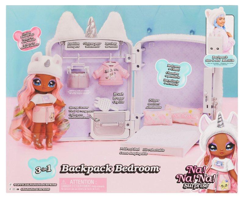 NaNaNA Surprise 3in1 Backpack Bedroom Unicorn Playset Whitney Sparkles MGAE Enternaiment, Inc (LOL & NA NA NA)