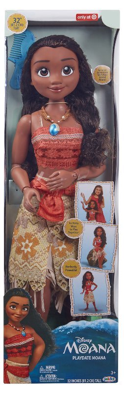 Disney Princess bambola Playdate 80cm Vaiana articolata con accessori Jakks Pacific