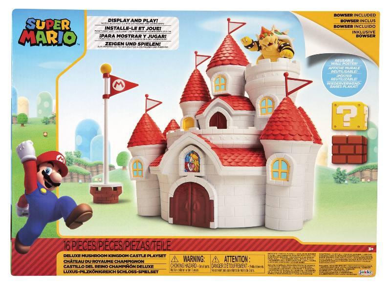 Nintendo Super Mario Castello di Peach con personaggio articolato 6 cm Jakks Pacific