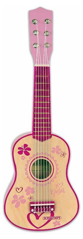 Chitarra classica in legno. (Pink)L. 55cm bontempi